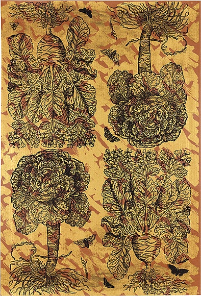 Artist: b'REDBACK GRAPHIX' | Title: b'Wrapping paper: Gold' | Date: 1986 | Technique: b'screenprint, printed in colour, from three stencils' Artist: b'REDBACK GRAPHIX' | Title: b'Wrapping paper: Gold' | Date: 1986 | Technique: b'screenprint, printed in colour, from three stencils'