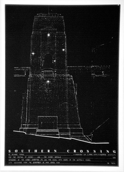 Artist: b'TIPPING, Richard' | Title: b'Postcard: Southern Crossing (Pylon).' | Date: 1982