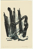 Artist: b'King, Grahame.' | Title: b'Tree form I' | Date: 1976 | Technique: b'lithograph, printed in colour, from two stones [or plates]'