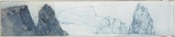 Artist: b'SCHMEISSER, Jorg' | Title: b'My first little book from the voyage to the ice on the Aurora Australis.' | Date: 1999 | Technique: b'engraving, printed in blue ink, from multiple polycarbonate sheets;  watercolour, gouache and pencil' | Copyright: b'\xc2\xa9 J\xc3\xb6rg Schmeisser'