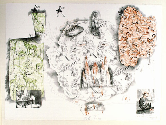 Artist: b'COLEING, Tony' | Title: bThink I'll have fish and chips. | Date: 1983 | Technique: b'lithograph, printed in colour, from three stones [or plates]'