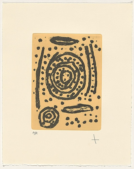 Title: b'Waterholes 2' | Date: June 2010 | Technique: b'etching, sugar-lift and aquatint, printed in colour, from two copper plates'