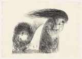 Artist: BOYD, Arthur | Title: St Francis when young turning aside. | Date: (1965) | Technique: lithograph, printed in black ink, from one plate | Copyright: This work appears on screen courtesy of Bundanon Trust