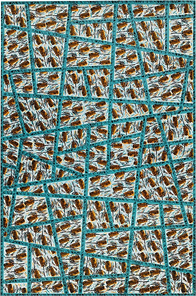 Artist: b'Alder, Alison.' | Title: b'Wrapping paper: Banksia' | Date: 1986 | Technique: b'screenprint, printed in colour, from three stencils' Artist: b'Alder, Alison.' | Title: b'Wrapping paper: Banksia' | Date: 1986 | Technique: b'screenprint, printed in colour, from three stencils'