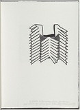 Artist: White, Robin. | Title: Not titled (a top woven from pandanus). | Date: 1985 | Technique: woodcut, printed in black ink, from one block