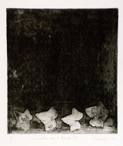 Artist: b'Shearer, Mitzi.' | Title: b'Variation on a theme (II)' | Date: 1978 | Technique: b'etching, printed in black ink, from one  plate'