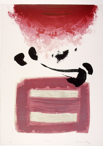 Artist: b'King, Grahame.' | Title: b'Aise' | Date: 1980 | Technique: b'lithograph, printed in colour, from four stones [or plates]'