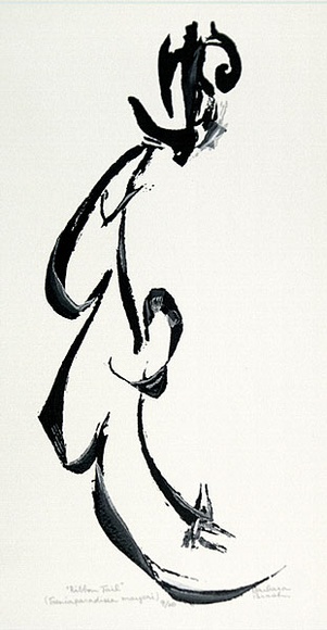 Artist: b'Brash, Barbara.' | Title: b'Ribbon tail.' | Date: 1965 | Technique: b'screenprint, printed in colour, from four stencils' Artist: b'Brash, Barbara.' | Title: b'Ribbon tail.' | Date: 1965 | Technique: b'screenprint, printed in colour, from four stencils'