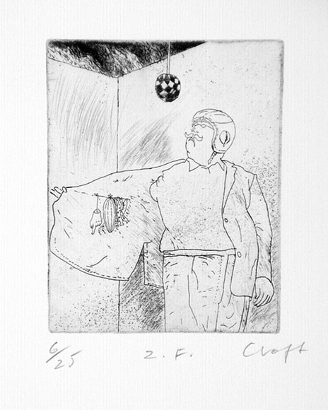 Artist: b'Croft, Christopher.' | Title: bZeppelin's Follies. | Date: 1976 | Technique: b'etching, printed in black ink, from one plate' | Copyright: b'\xc2\xa9 Christopher Croft. Licensed by VISCOPY, Australia, 2007.' Artist: b'Croft, Christopher.' | Title: bZeppelin's Follies. | Date: 1976 | Technique: b'etching, printed in black ink, from one plate' | Copyright: b'\xc2\xa9 Christopher Croft. Licensed by VISCOPY, Australia, 2007.'