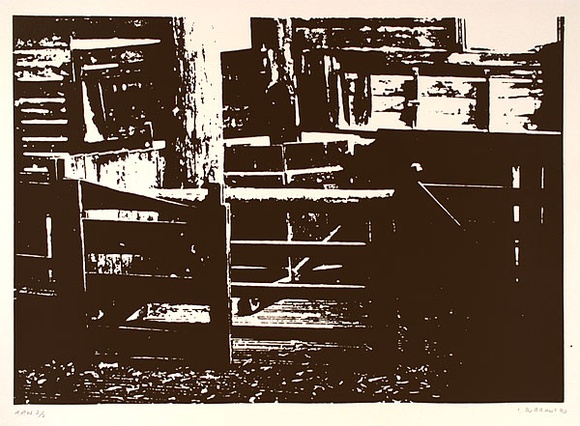 Artist: b'Durrant, Ivan.' | Title: b'Not titled #10' | Date: 1990 | Technique: b'screenprint, printed in black ink, from one screen' Artist: b'Durrant, Ivan.' | Title: b'Not titled #10' | Date: 1990 | Technique: b'screenprint, printed in black ink, from one screen'
