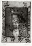 Artist: SHEARER, Mitzi | Title: The fruits of our labour | Date: 1980 | Technique: etching and aquatint, printed in black ink, from one plate
