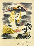 Artist: b'Wall, Edith.' | Title: b'Ceres' | Date: 1954 | Technique: b'lithograph, printed in colour, from multiple plates' | Copyright: b'Courtesy of the artist'
