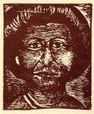 Artist: b'MACKELL, Kim' | Title: b'Martha Randell' | Date: 1986 | Technique: b'woodcut'