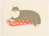 Artist: Russell, Joan. | Title: Minto cat. | Date: 1986 | Technique: screenprint, printed in colour, from eight stencils