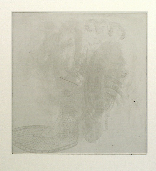 Artist: b'FEINT, Adrian' | Title: b'Circe.' | Technique: b'etching, printed in black ink, from one plate' | Copyright: b'Courtesy the Estate of Adrian Feint' Artist: b'FEINT, Adrian' | Title: b'Circe.' | Technique: b'etching, printed in black ink, from one plate' | Copyright: b'Courtesy the Estate of Adrian Feint'
