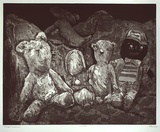 Artist: Edwards, Annette. | Title: Twilight companions | Date: 1984 | Technique: softground etching and aquatint, printed in black ink, from one plate