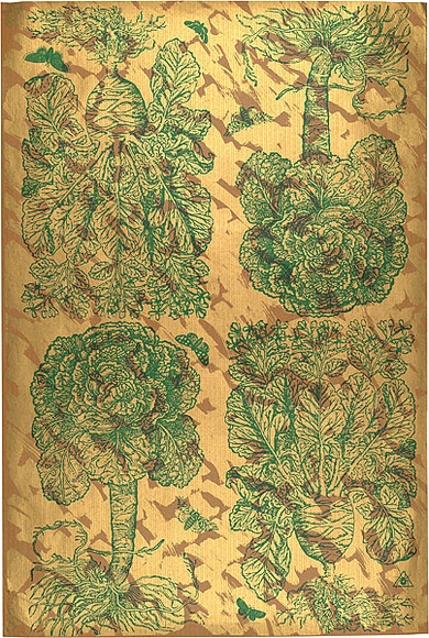 Artist: b'REDBACK GRAPHIX' | Title: b'Wrapping paper: Gold' | Date: 1986 | Technique: b'screenprint, printed in colour, from three stencils' Artist: b'REDBACK GRAPHIX' | Title: b'Wrapping paper: Gold' | Date: 1986 | Technique: b'screenprint, printed in colour, from three stencils'
