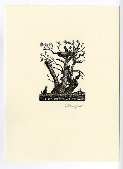Artist: b'Frazer, David.' | Title: b'Robert C. Littlewood (the boat)' | Date: c.2001 | Technique: b'wood-engraving, printed in black in, from one block' Artist: b'Frazer, David.' | Title: b'Robert C. Littlewood (the boat)' | Date: c.2001 | Technique: b'wood-engraving, printed in black in, from one block'