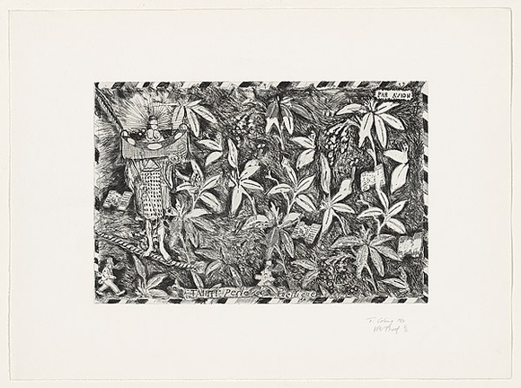 Artist: b'Francis, David.' | Title: b'Tahiti Perle du Pacifique' | Date: 1984 | Technique: b'etching, printed in black ink, from one plate' Artist: b'Francis, David.' | Title: b'Tahiti Perle du Pacifique' | Date: 1984 | Technique: b'etching, printed in black ink, from one plate'