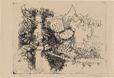 Artist: Hodgkinson, Frank. | Title: Bull and symbols | Date: 1954 | Technique: lithograph, printed in black ink, from one stone