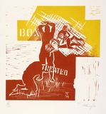 Artist: COLEING, Tony | Title: Treated. | Date: 1979 | Technique: linocut, printed in colour, from two blocks