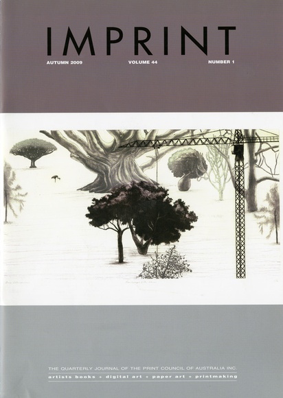 Artist: b'PRINT COUNCIL OF AUSTRALIA' | Title: b'Periodical | Imprint. Melbourne: Print Council of Australia, vol. 44, no. 1, 2009' | Date: 2009 Artist: b'PRINT COUNCIL OF AUSTRALIA' | Title: b'Periodical | Imprint. Melbourne: Print Council of Australia, vol. 44, no. 1, 2009' | Date: 2009