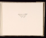 Artist: Mann, Gillian. | Title: (Triangle within a rectangle). | Date: 1981 | Technique: etching, printed in black ink, from one plate