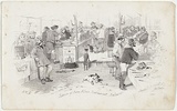 Artist: b'GILL, S.T.' | Title: bInterior of John Alloo's restaurant, Ballarat. | Date: 1855-56 | Technique: b'lithograph, printed in black ink, from one stone'