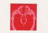 Artist: MEYER, Bill | Title: Pink pelvis. | Date: 1968 | Technique: linocut, printed in two colours, from reduction block process | Copyright: © Bill Meyer