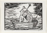 Title: The theological basis of colonial genocide | Date: 2008 | Technique: linocut, printed in black ink, from one block
