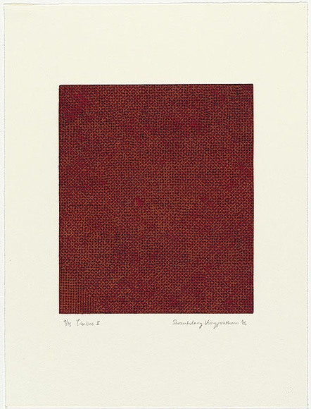 Artist: b'Vongpoothorn, Savanhdary.' | Title: b'Timbre II.' | Date: 2005 | Technique: b'etching, printed in colour, from multiple plates' | Copyright: b'Courtesy Martin Browne Fine Art and the artist' Artist: b'Vongpoothorn, Savanhdary.' | Title: b'Timbre II.' | Date: 2005 | Technique: b'etching, printed in colour, from multiple plates' | Copyright: b'Courtesy Martin Browne Fine Art and the artist'