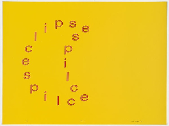 Artist: RIDDELL, Alan | Title: Eclipse I | Date: 1969 | Technique: screenprint, printed in colour, from multiple stencils