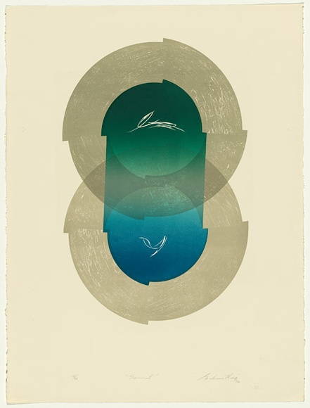 Artist: b'King, Grahame.' | Title: b'Sonnet' | Date: 1974 | Technique: b'lithograph, printed in colour, from three stones [or plates]'