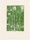 Artist: Hickey, Dale. | Title: (Bush scene) | Date: 1979 | Technique: lithograph, printed in green ink, from one stencil