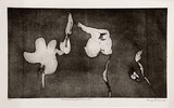 Artist: BALDESSIN, George | Title: Funambulists (foot and mouth). | Date: 1964 | Technique: etching and aquatint, printed in black ink, from one plate