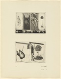 Artist: BALDESSIN, George | Title: According to des Esseintes 2. | Date: 1976 | Technique: etching and aquatints, printed in black ink, each from one plate | Copyright: Courtesy of the artist