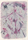 Artist: MEYER, Bill | Title: Shechinah red | Date: 1987 | Technique: screenprint, printed in colour, from multiple stencils | Copyright: © Bill Meyer