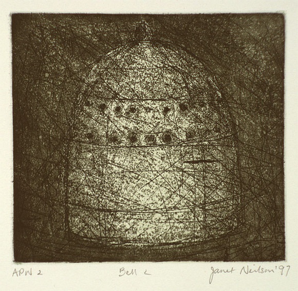 Artist: Neilson, Janet. | Title: Bell #2 | Date: 1997 | Technique: etching and aquatint, printed in colour, from two plates