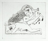 Artist: BOYD, Arthur | Title: Mad woman. | Date: 1970 | Technique: etching, printed in black ink, from one plate | Copyright: Reproduced with permission of Bundanon Trust