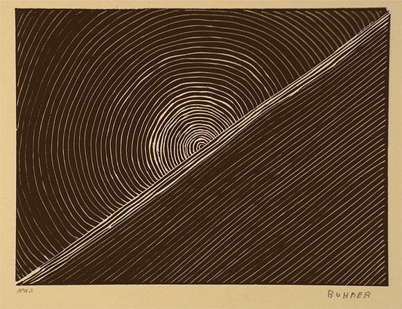Artist: b'Cherel, Kumanjayi (Butcher).' | Title: b'Sunrise' | Date: 1994, October - November | Technique: b'linocut, printed in black ink, from one block' Artist: b'Cherel, Kumanjayi (Butcher).' | Title: b'Sunrise' | Date: 1994, October - November | Technique: b'linocut, printed in black ink, from one block'