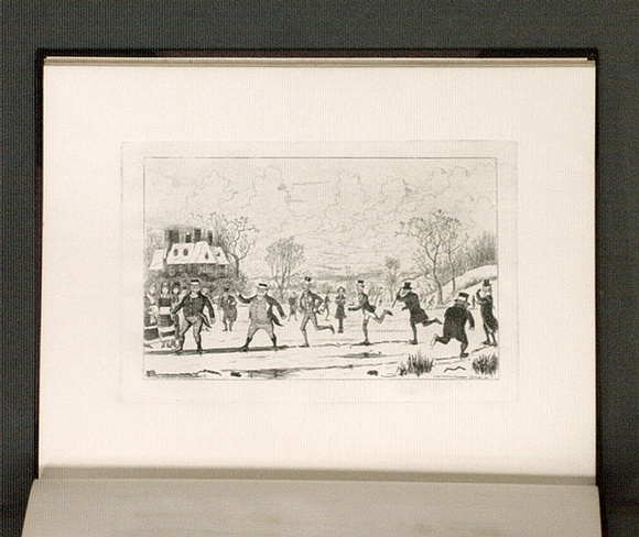 Artist: b'Coveny, Christopher.' | Title: b'Mr Pickwick sliding.' | Date: 1882 | Technique: b'etching, printed in black ink, from one plate' Artist: b'Coveny, Christopher.' | Title: b'Mr Pickwick sliding.' | Date: 1882 | Technique: b'etching, printed in black ink, from one plate'