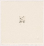 Artist: Cummings, Elizabeth. | Title: Kneeling nude from back | Date: 2005 | Technique: etching, printed in black ink, from one plate