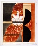 Artist: BALDESSIN, George | Title: Red and black. | Date: 1966 | Technique: etching and aquatint, printed in colour