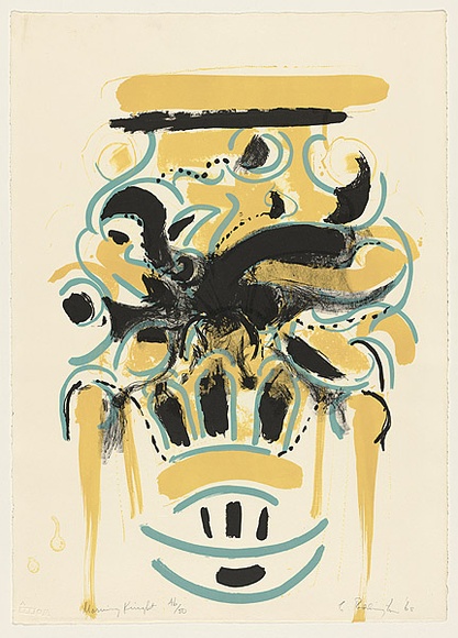 Artist: REDDINGTON, Charles | Title: Morning knight | Date: 1965 | Technique: lithograph, printed in colour, from three zinc plates
