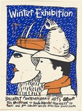 Artist: Ballarat Contemporary Arts Group. | Title: Winter exhibition. Ballarat Contemporary Arts Group. | Date: 1985 | Technique: screenprint, printed in colour, from three stencils