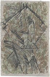 Artist: b'MEYER, Bill' | Title: b'Straw monolith green' | Date: 1987 | Technique: b'screenprint, printed in colour, from multiple stencils' | Copyright: b'\xc2\xa9 Bill Meyer'