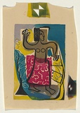 Artist: Brash, Barbara. | Title: <p>Native dancer</p> | Date: 1953 | Technique: screenprint, printed in colour, from five stencils