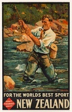 Artist: UNKNOWN | Title: New Zealand - For the World's Best Sport | Date: 1936 | Technique: offset-lithograph, printed in colour, from nultiple plates