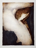 Artist: Boccalatte, Suzanne. | Title: Belly III. | Date: 1995 | Technique: drypoint, printed with monotype colour