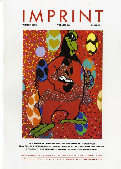 Artist: b'PRINT COUNCIL OF AUSTRALIA' | Title: b'Periodical | Imprint. Melbourne: Print Council of Australia, vol. 40, no. 2, 2005' | Date: 2005 Artist: b'PRINT COUNCIL OF AUSTRALIA' | Title: b'Periodical | Imprint. Melbourne: Print Council of Australia, vol. 40, no. 2, 2005' | Date: 2005